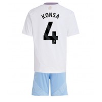 Camiseta Aston Villa Ezri Konsa #4 Segunda Equipación Replica 2024-25 para niños mangas cortas (+ Pantalones cortos)